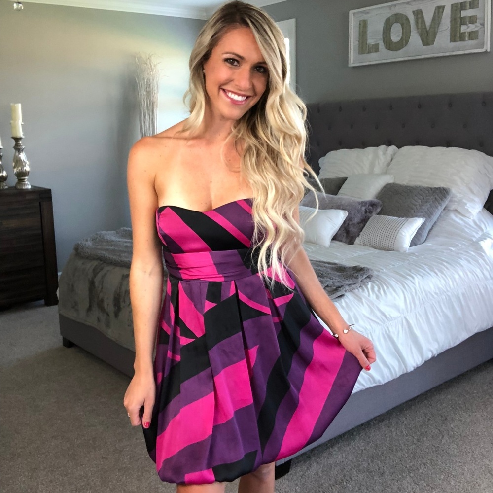 Strapless Bubble Bottom Dress